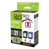 Pack 2 cartouches quattro print compatible HP 56/57