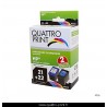 Pack 2 cartouches d'encre Quattro Print compatible HP-21 + HP-22